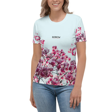 Borkow Short Sleeve T-Shirt - Sakura Flowers